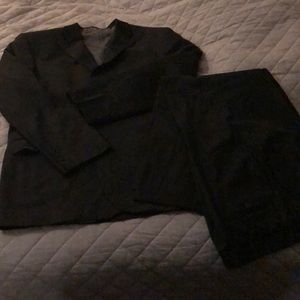 Men’s black wool 2 piece suit